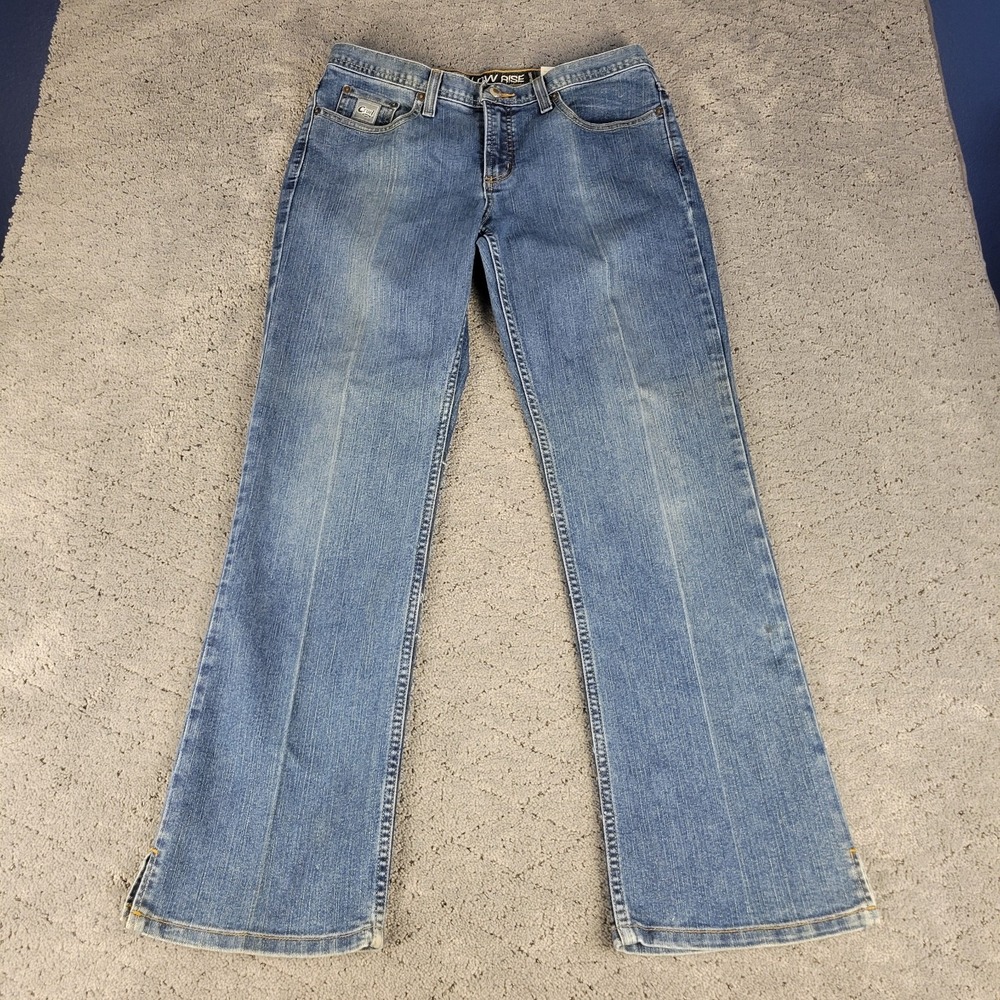 VTG Cruel Girl Jeans Womens 11 Blue Low Rise Relaxed Flared Stretch Denim‎